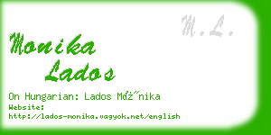 monika lados business card